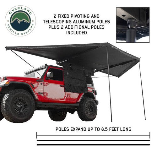 Overland Vehicle Systems 18069919 XD Nomadic 180 AWNING ACCESSORIES OA
