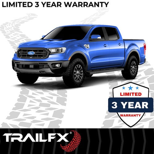 TrailFX A4019B TFX 4" Trapezoid Side Steps NERF BAR OVAL 4"