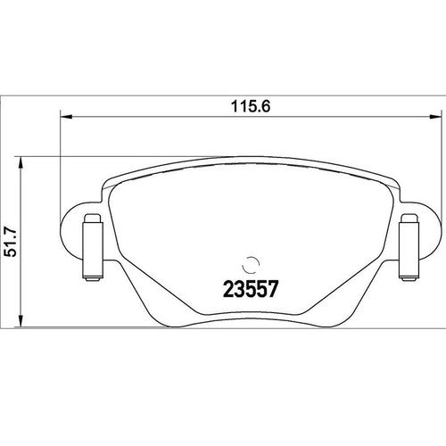 Brembo Front Low Metallic Brake Pads Fits 2002-2005 Jaguar X-Type 4 Pc P24059