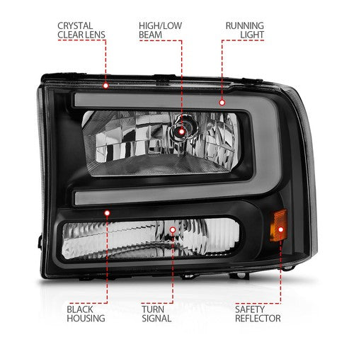 ANZO USA 111549  HEADLIGHT ASSEMBLY