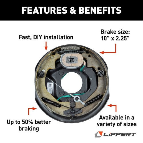 Lippert Components 296649  TRAILER BRAKE ASSEMBLY