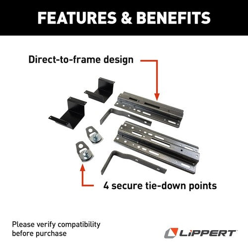 Lippert Components 182908 Happijac RV CAMPER TIEDOWNS & TURNBUCKL
