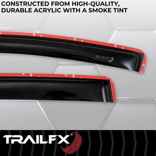 TrailFX 4768IC TFX 4-PC Window Vents RAINGUARDS