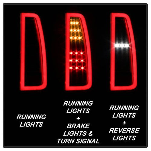 Spyder Auto 5085702 Tail Light Assembly LED Red/ White/ Amber Bulbs Set Of 2