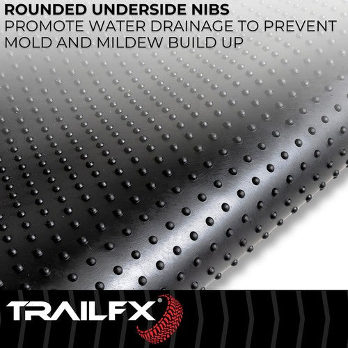 TrailFX 704N Bed Mat Black Without Raised Edges Textured Pebble Surface Design