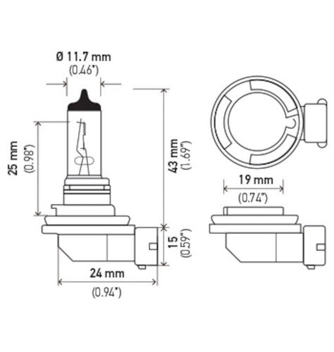 Hella H71071032 Optilux  BULBS