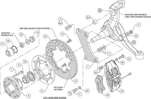 Wilwood Brakes 140-10510-DR Dynapro 6 Big Brake BRAKE ROTORS