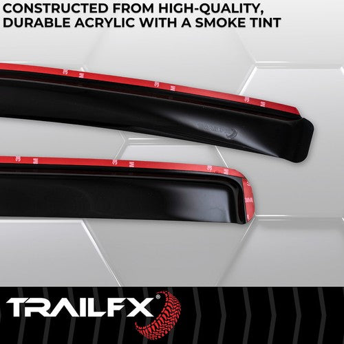TrailFX 4977IC TFX 4-PC Window Vents RAINGUARDS