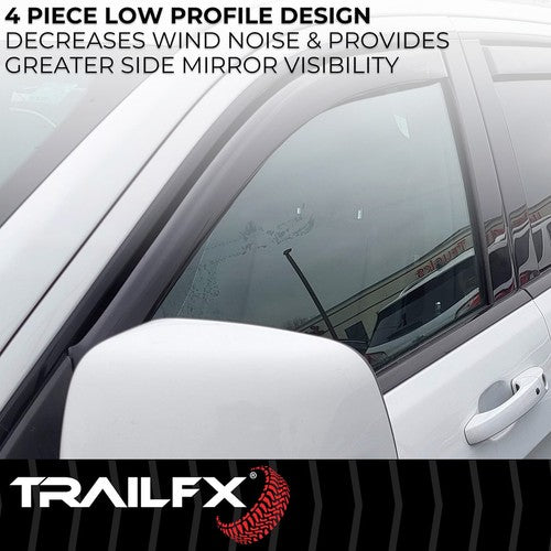 TrailFX 4252IC TFX 4-PC Window Vents RAINGUARDS