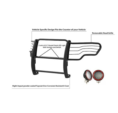 Black Horse Offroad 17GS14MA-PLFR  GRILL GUARD