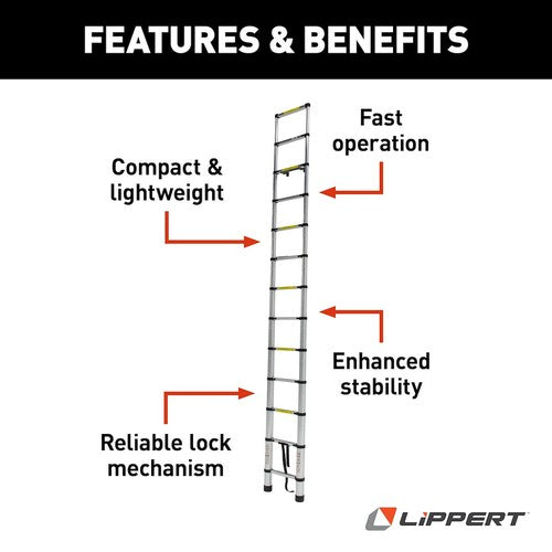 Lippert Components 2021097938 On-The-Go EXTERIOR LADDERS & CARRIERS RV