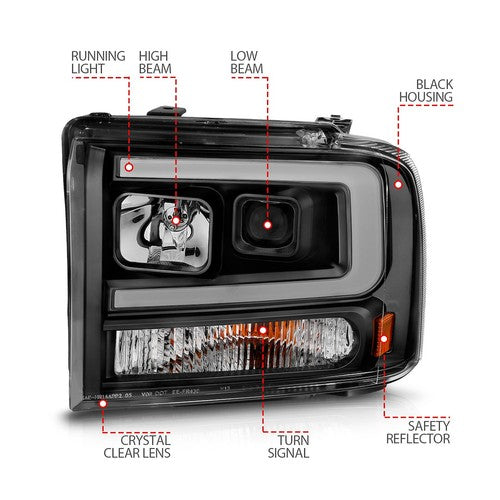 ANZO USA 111551  HEADLIGHT ASSEMBLY