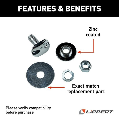 Lippert Components 182852 Happijac RV CAMPER TIEDOWNS & TURNBUCKL