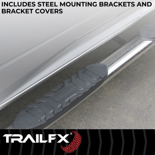 TrailFX A1011S TFX 4" Oval Tube Side Steps NERF BAR OVAL 4"