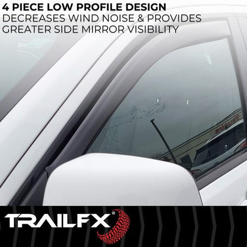 TrailFX 4515IC TFX 4-PC Window Vents RAINGUARDS