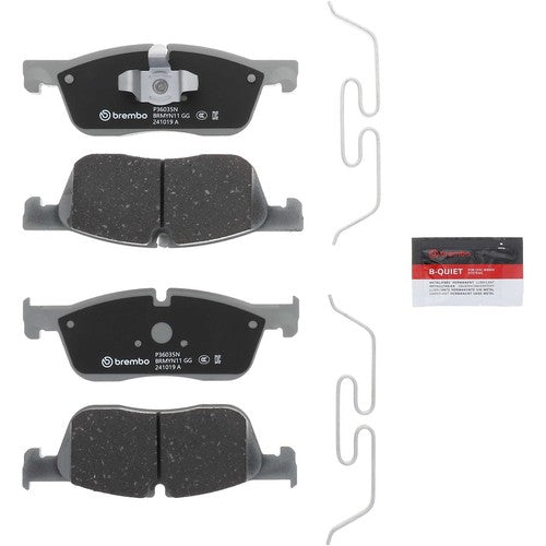Brembo Front Ceramic Brake Pads Fits 2017-2024 Jaguar XF 4 Piece Brakes P36035N