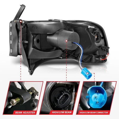 ANZO USA 111554  HEADLIGHT ASSEMBLY