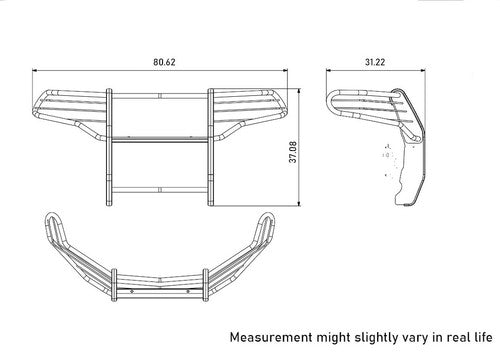 Black Horse Offroad 17FJ31MA  GRILL GUARD