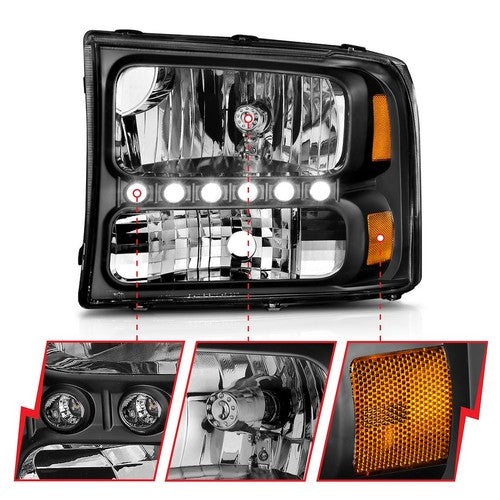ANZO USA 111106 Crystal Clear HEADLIGHT ASSEMBLY