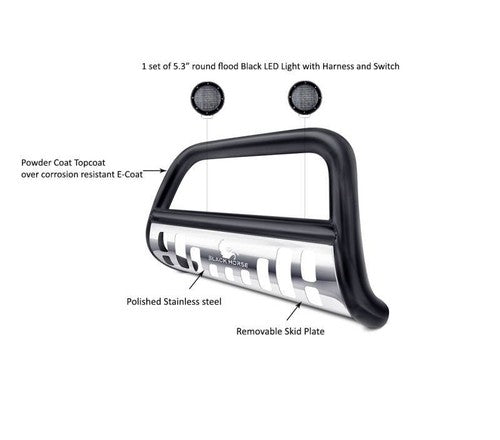 Black Horse Offroad CBBS-FOB3001SP-PLFB  BULL BAR