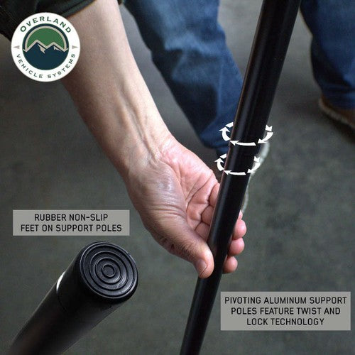 Overland Vehicle Systems 18179919 Awning Roof Rack Kit Component XD Nomadic