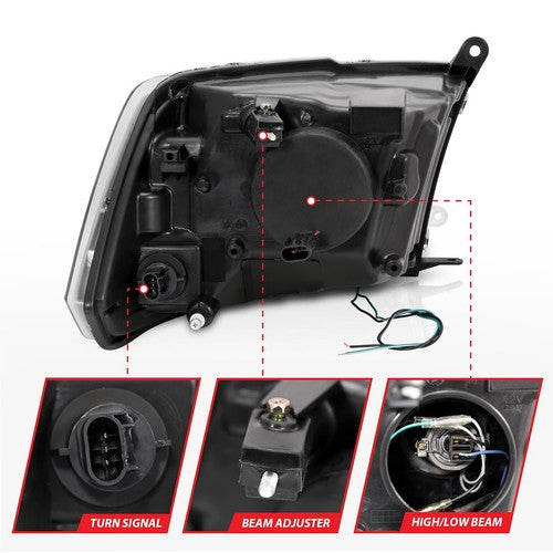 ANZO USA 111404  HEADLIGHT ASSEMBLY