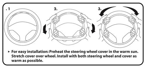 Plasticolor 006790R01  STEERING WHEEL COVER