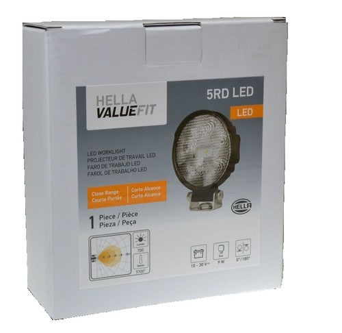 Hella 357108001 Work Light Optilux 4.21 Inch Round Light Single Light