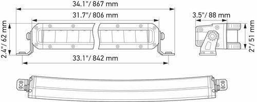 Hella 358197511 Black Magic Tough LIGHT BAR