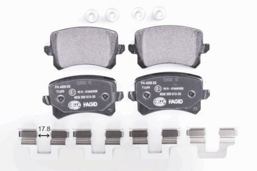 Hella Rear Low Metallic Brake Pads Fits 2009-2017 Volkswagen Tiguan 2 Pc Brakes