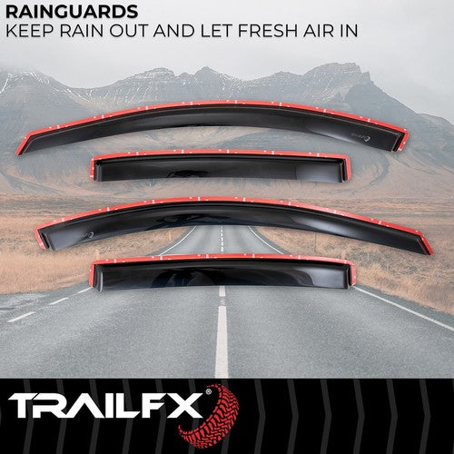 TrailFX 4634IC TFX 4-PC Window Vents RAINGUARDS