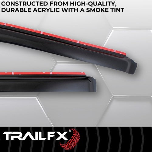 TrailFX 4381IC TFX 4-PC Window Vents RAINGUARDS
