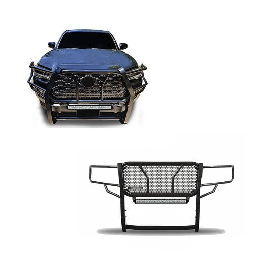 Black Horse Offroad RU-TOTA16-B-KIT Rugged Series GRILL GUARD
