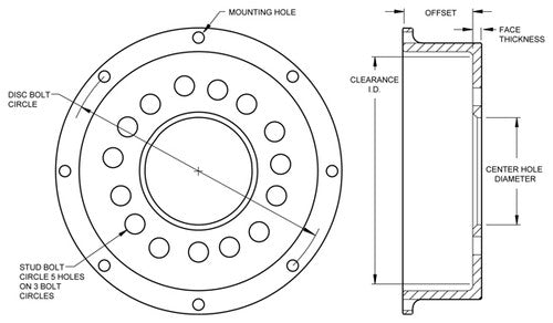 Wilwood Brakes 170-0317 HD BRAKE ROTOR UPGRADE KIT