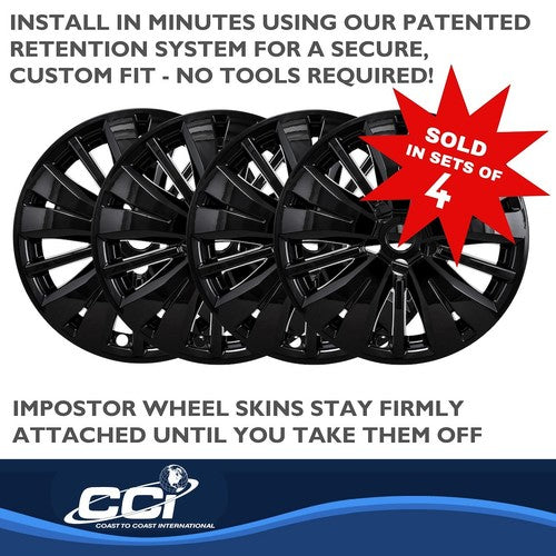 Coast To Coast IWCIMP488BLK IMPOSTOR  WHEEL COVER