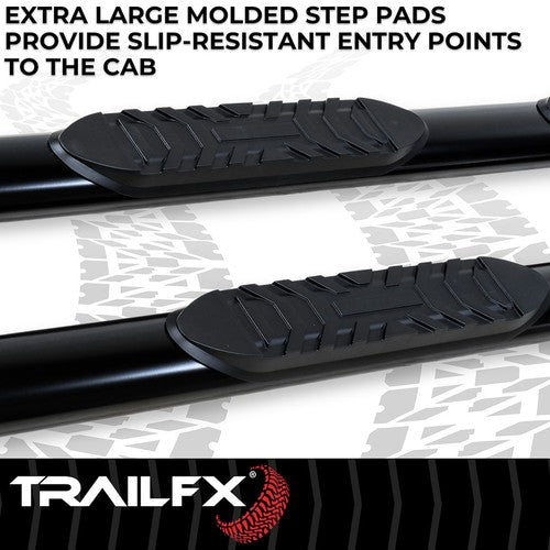 TrailFX A1510B TFX 4" Oval Tube Side Steps NERF BAR OVAL 4"