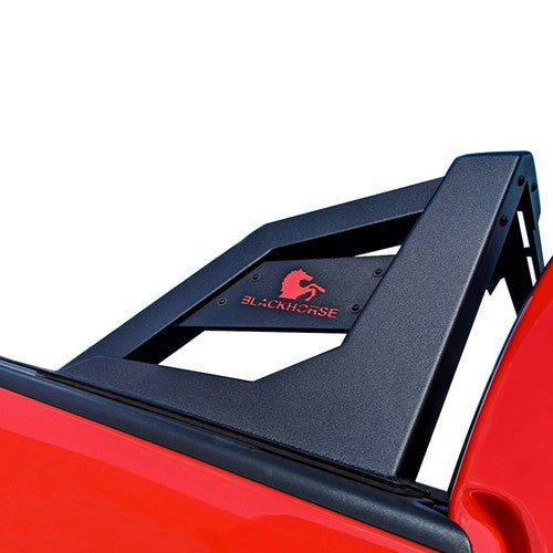 Black Horse Offroad RB-AR1B Square Powder Coated Steel Truck Bed Bar