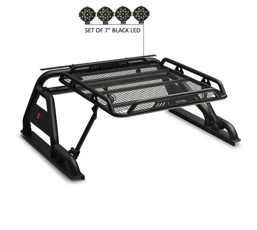 Black Horse Offroad WRB-001BK-PLB  Truck Bed Bar