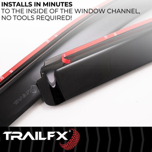 TrailFX 4101IC TFX 4-PC Window Vents RAINGUARDS