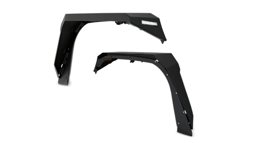 Body Armor JL-6102 Fender Flare Flat Style 7-1/2in Tire Coverage Set Of 2