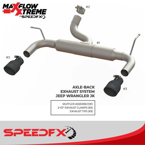 SpeedFX 50600 MaxFlow Xtreme Axle Back System EXHAUST SYSTEM