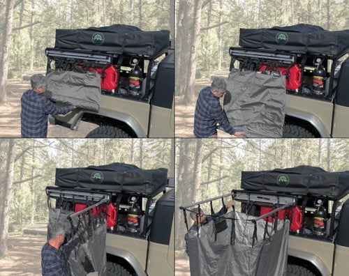 Overland Vehicle Systems 18199909 Camp Privacy Curtain 42in L x 42in W x 76in H