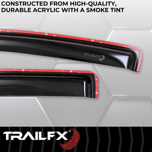 TrailFX 4995IC TFX 4-PC Window Vents RAINGUARDS