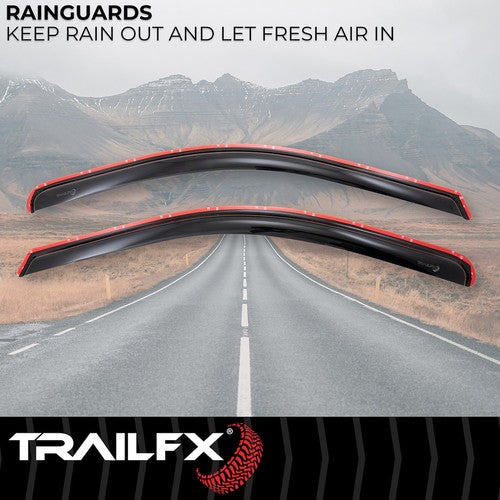 TrailFX 2446IC TFX 2-PC Window Vents RAINGUARDS