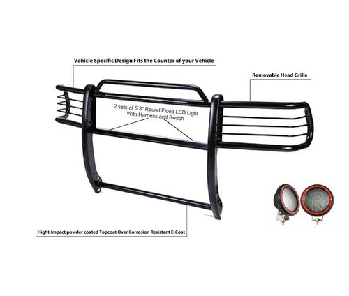 Black Horse Offroad 17TH26MA-PLFR  GRILL GUARD