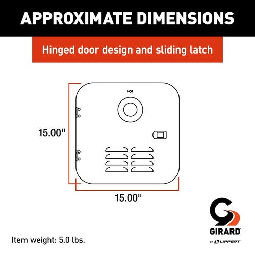 Lippert Components 2GWHDB Girard  WATER HEATERS RV