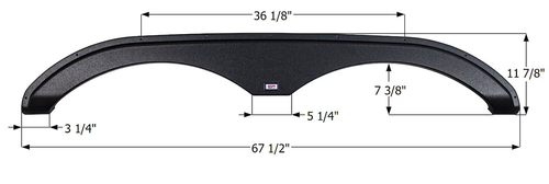 Icon 15404 Tandem Axle FENDER SKIRTS RV