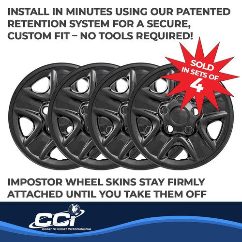 Coast To Coast IWCIMP77BLK IMPOSTOR  WHEEL COVER