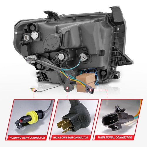 ANZO USA 111531 Crystal HEADLIGHT ASSEMBLY