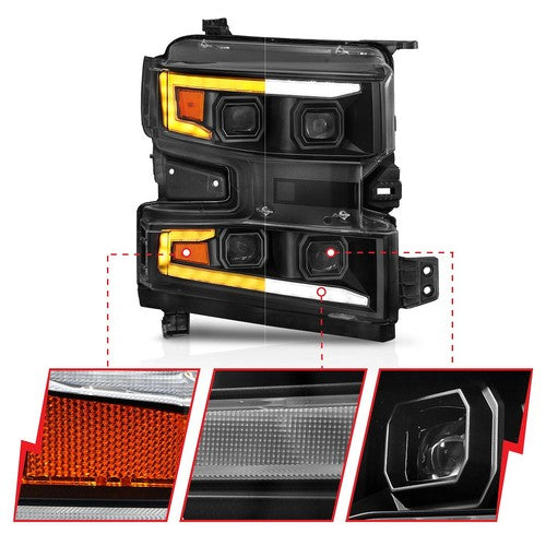 ANZO USA 111566-R  HEADLIGHT ASSEMBLY